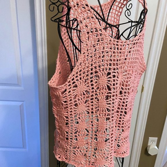🎀 3 for $25 Cotton Crochet Tank Top - Picture 3 of 9